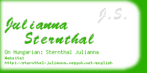 julianna sternthal business card